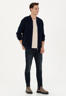 Erkek Lacivert Triko Hırka - 50271034010