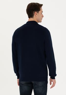 Erkek Lacivert Triko Hırka - 50271034010