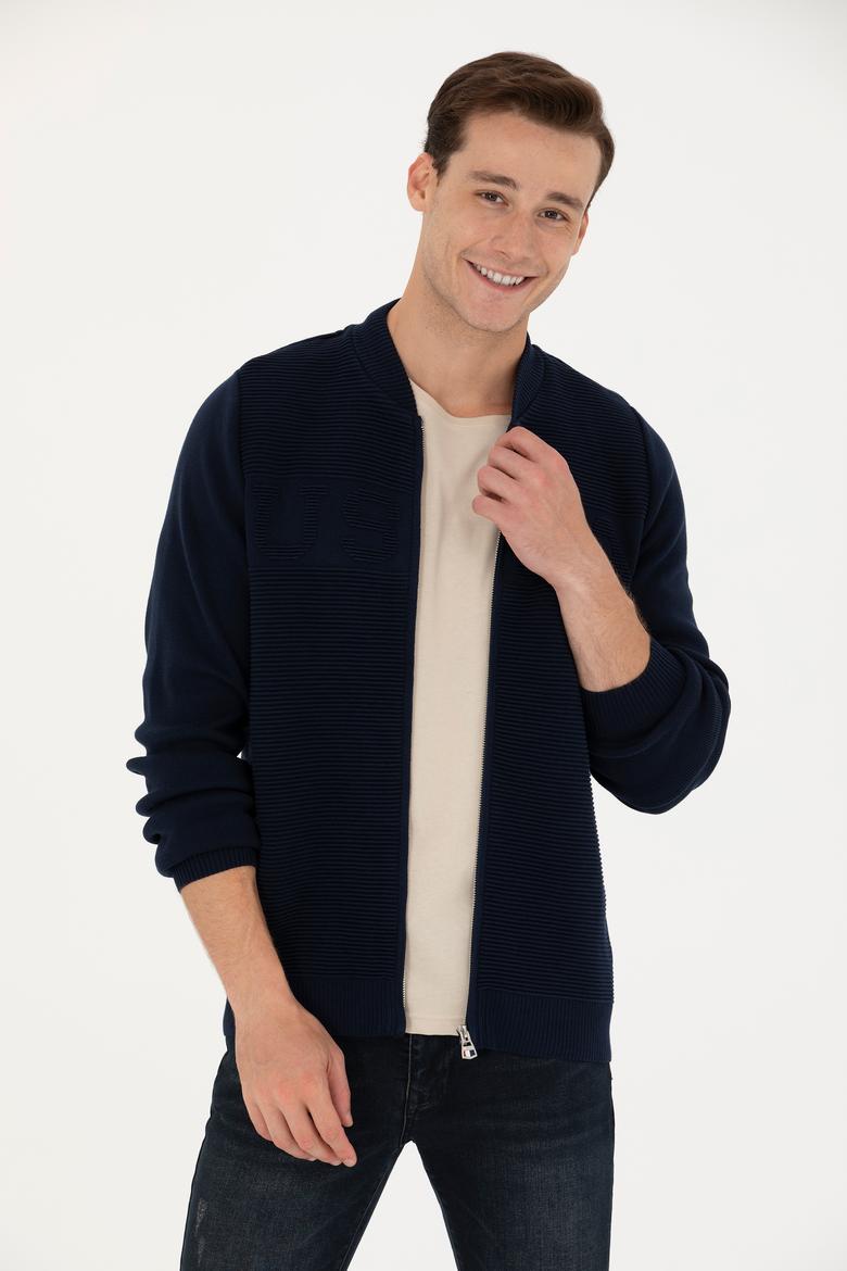 Erkek Lacivert Triko Hırka - 50271034010