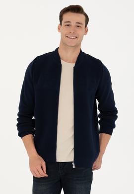 Erkek Lacivert Triko Hırka - 50271034010