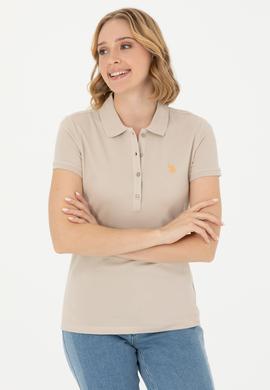 Kadın Taş Basic Polo Yaka Tişört - 50262675150