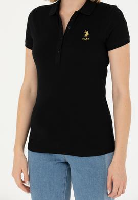 Kadın Siyah Basic Tişört - 50262694041