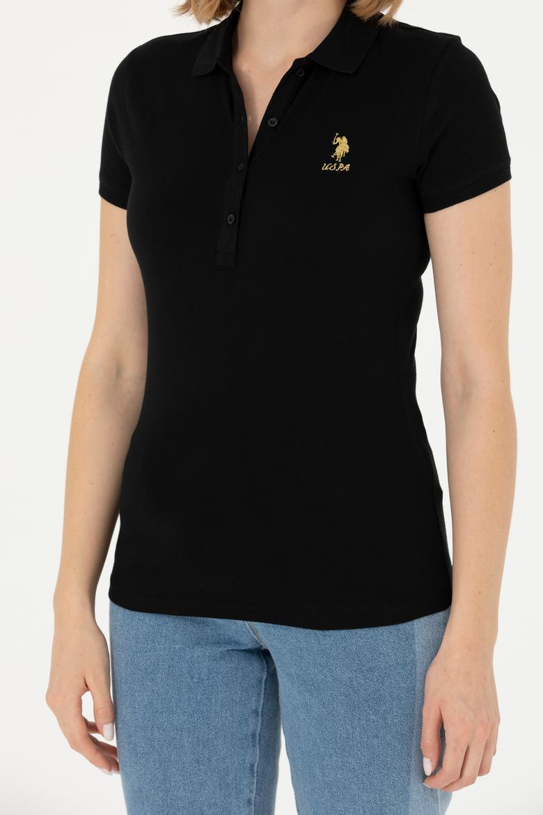 Kadın Siyah Basic Tişört - 50262694041