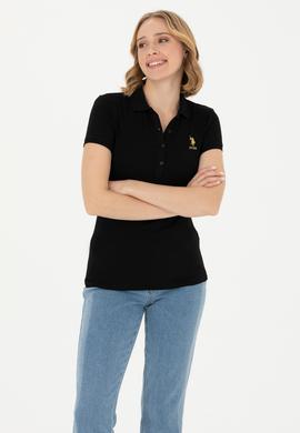 Kadın Siyah Basic Tişört - 50262694041