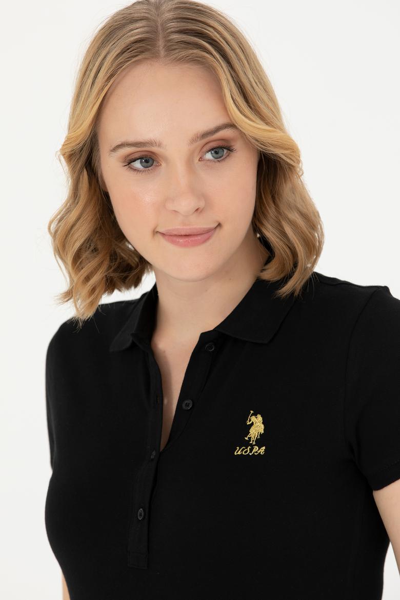 Kadın Siyah Basic Tişört - 50262694041