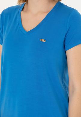 Kadın Saks Basic Tişört - 50262610119