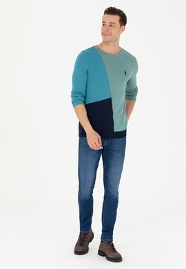 Erkek Petrol Kazak - 50272108010