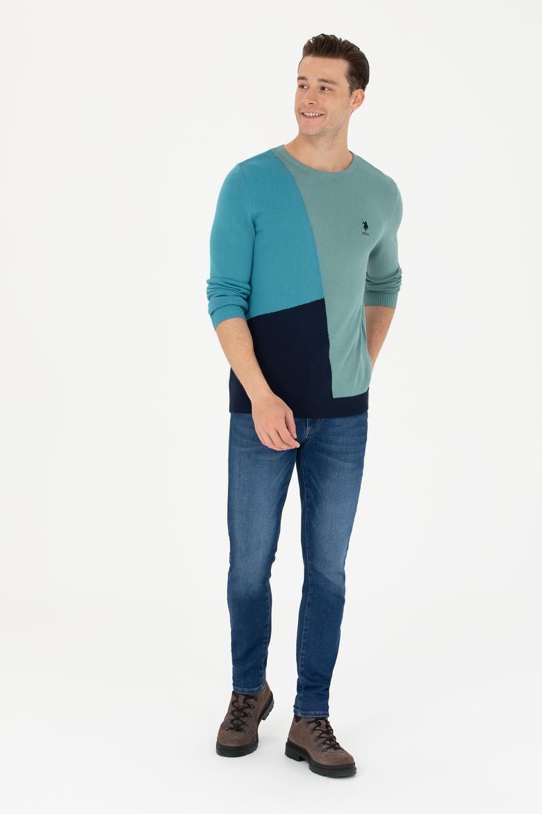 Erkek Petrol Kazak - 50272108010