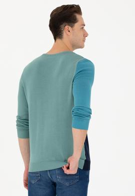 Erkek Petrol Kazak - 50272108010