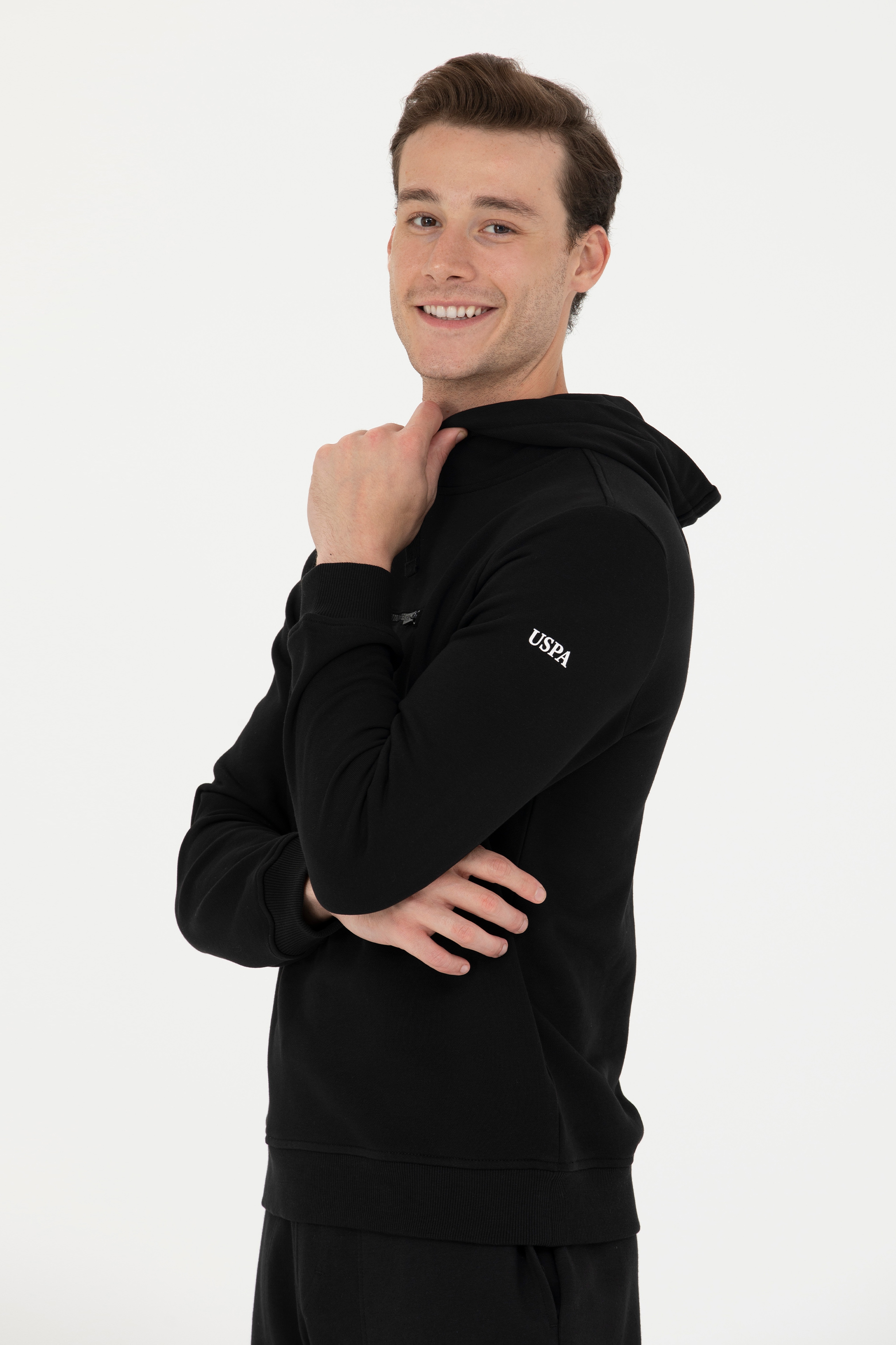 Erkek Siyah Sweatshirt - Image 3