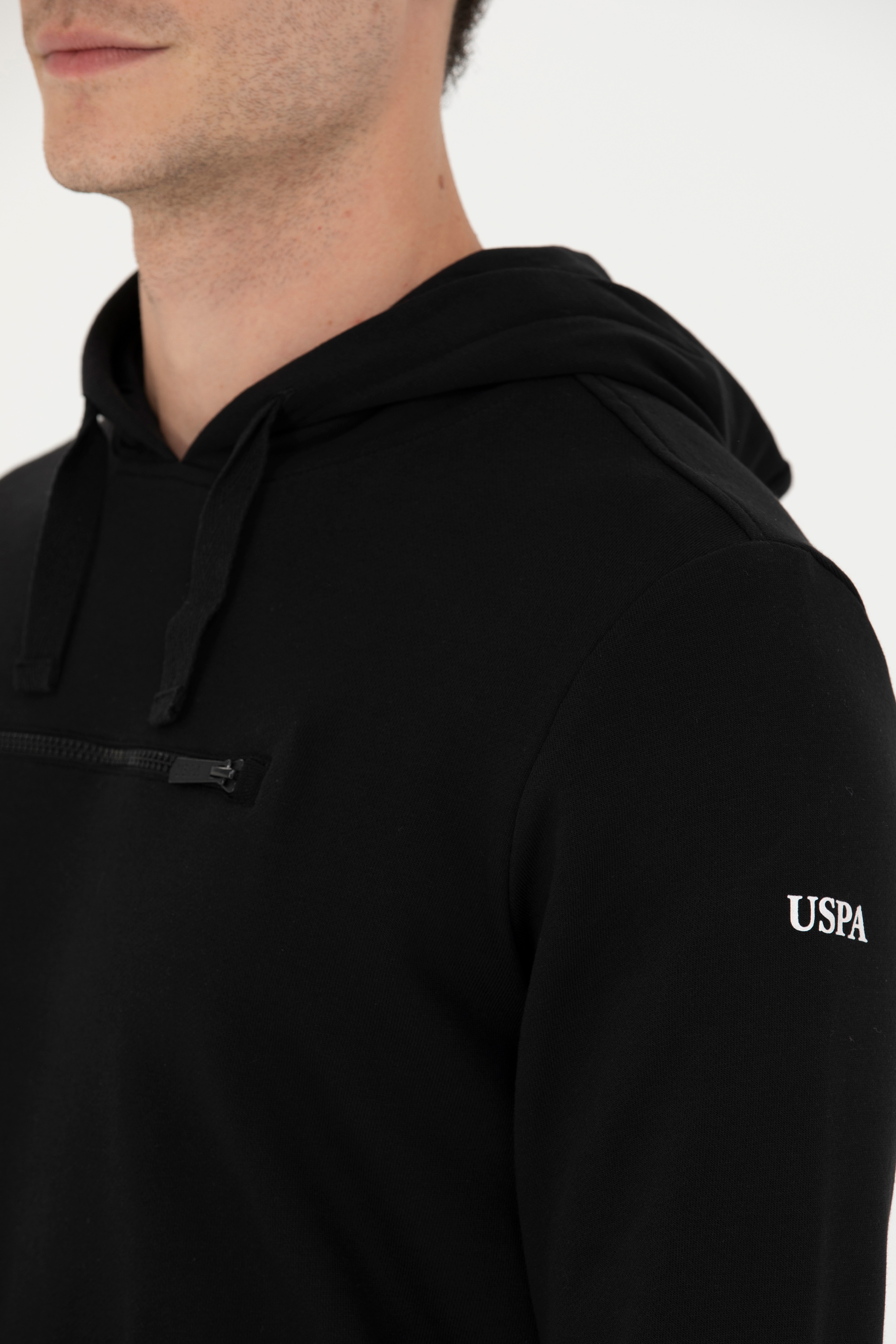 Erkek Siyah Sweatshirt - Image 7