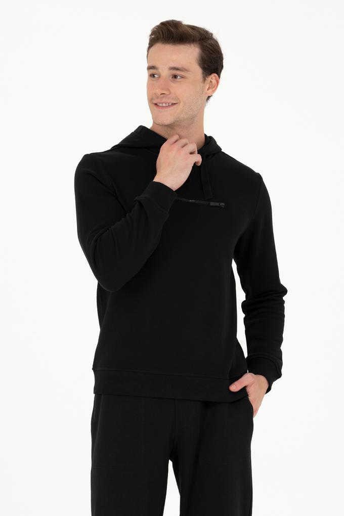 Erkek Siyah Sweatshirt