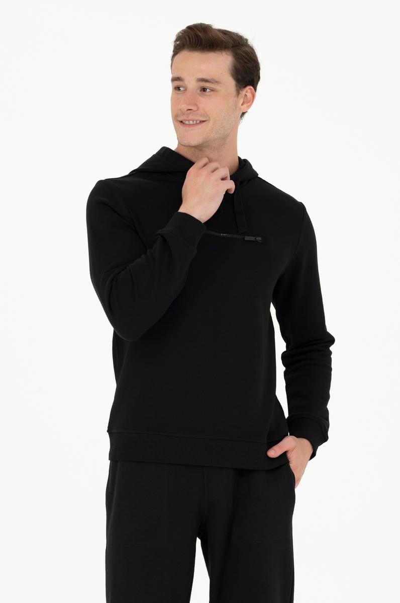 Erkek Siyah Sweatshirt