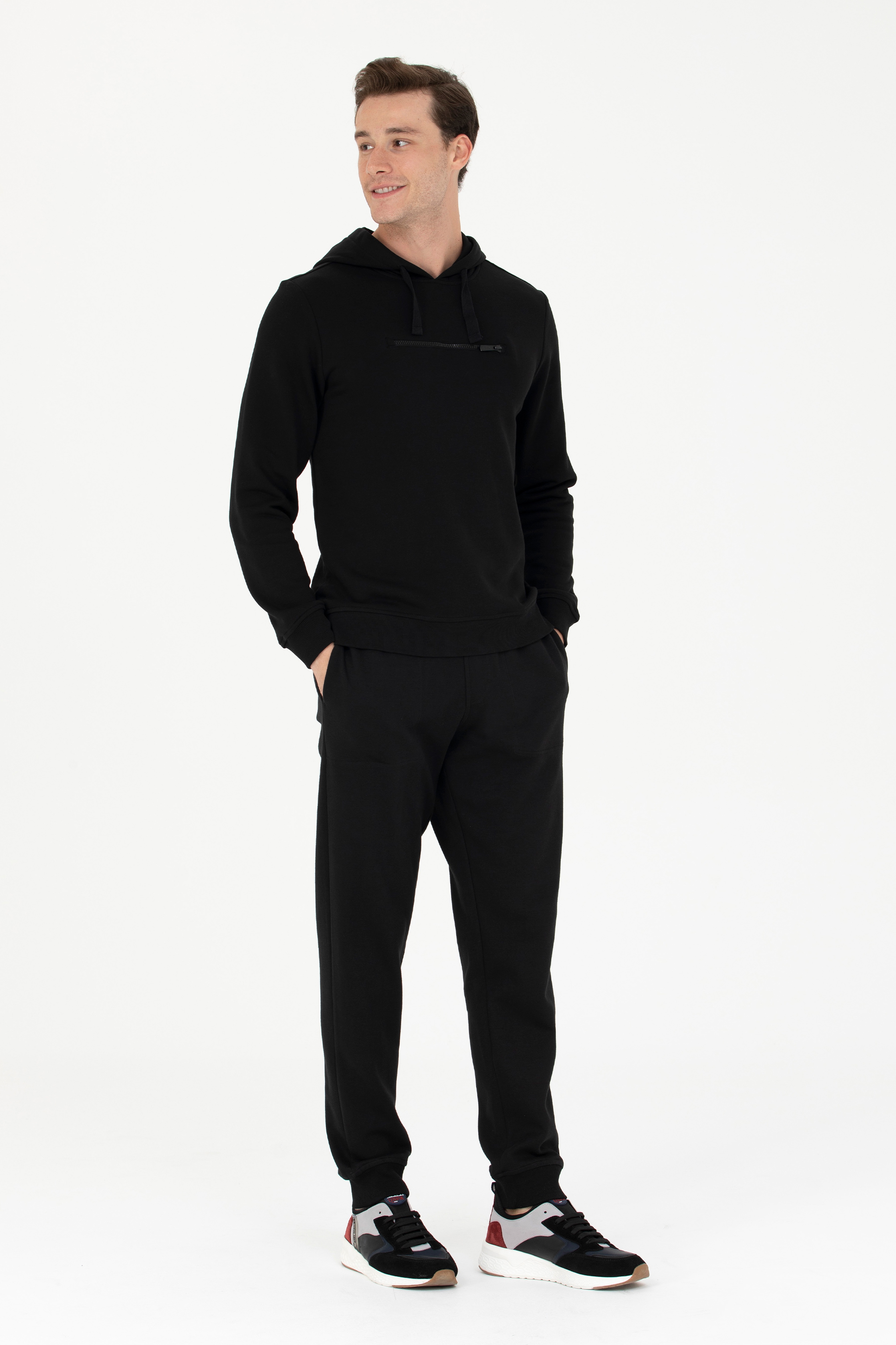 Erkek Siyah Sweatshirt