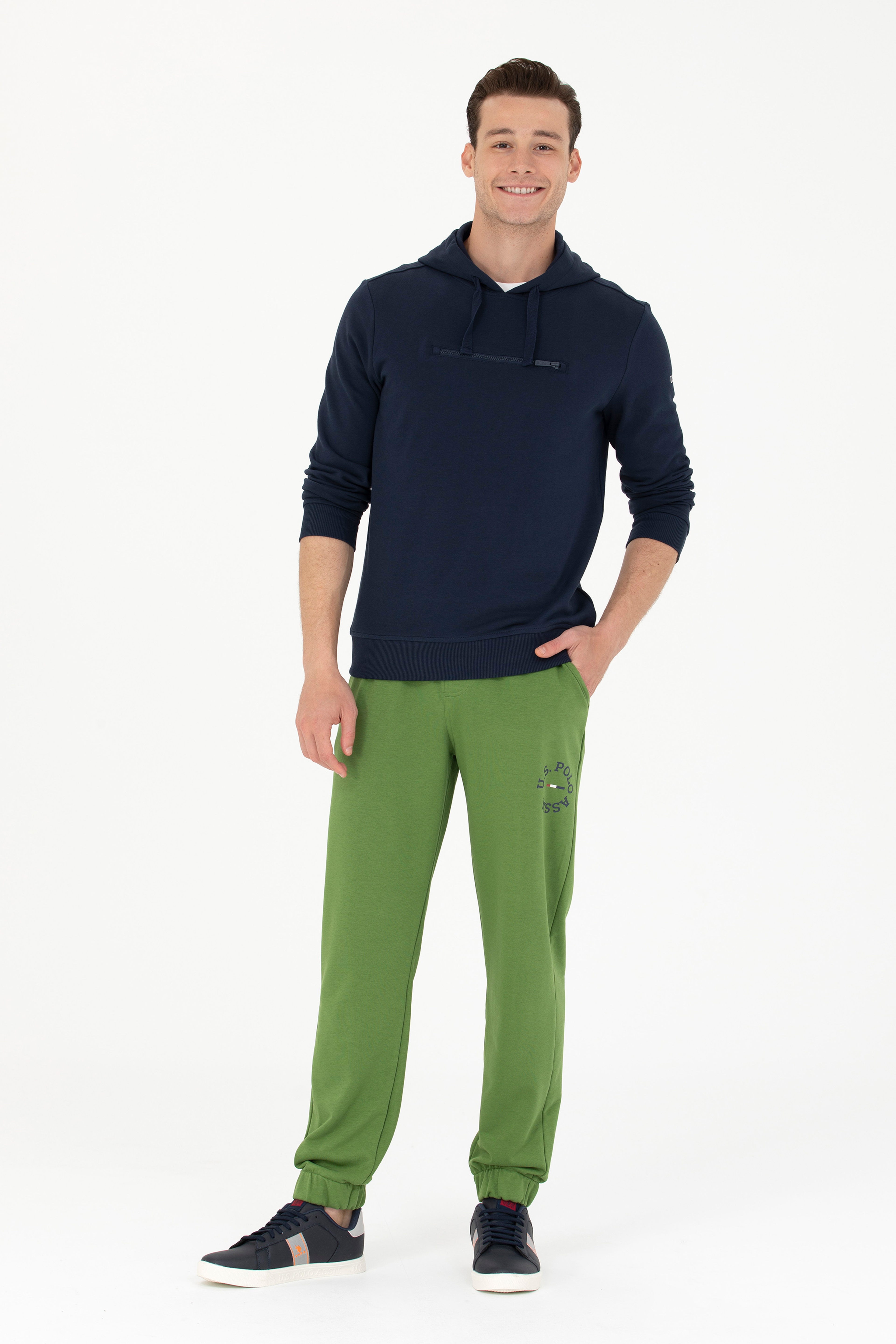Erkek Lacivert Sweatshirt - Image 4