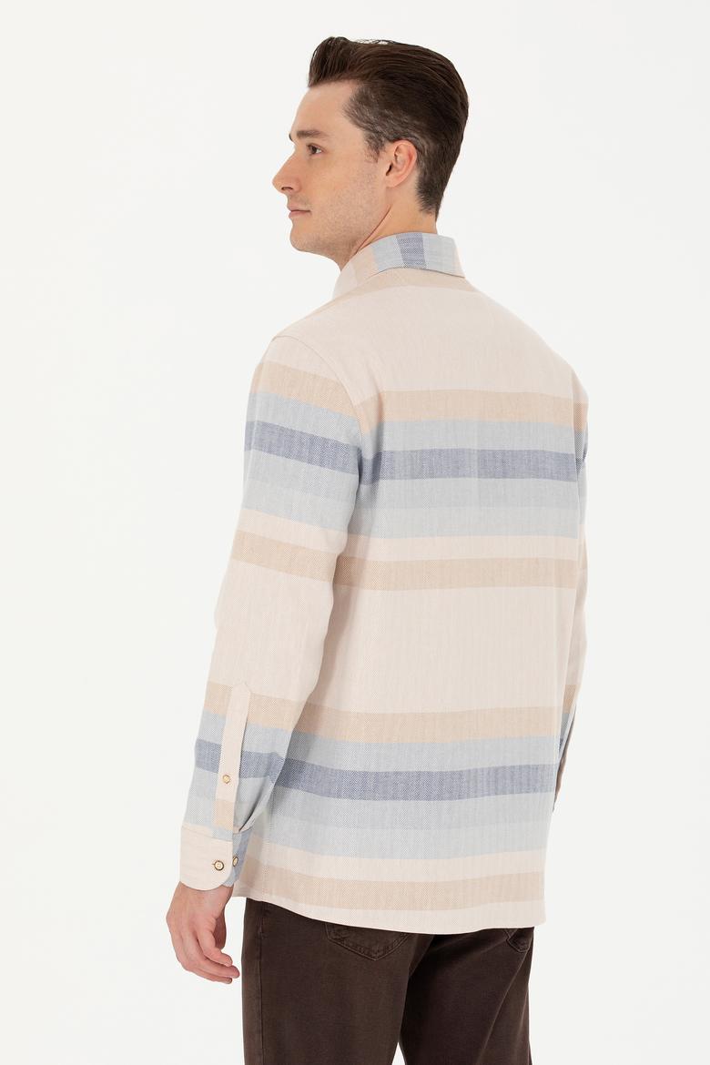 Erkek Camel Uzun Kollu Gömlek - 50279442014