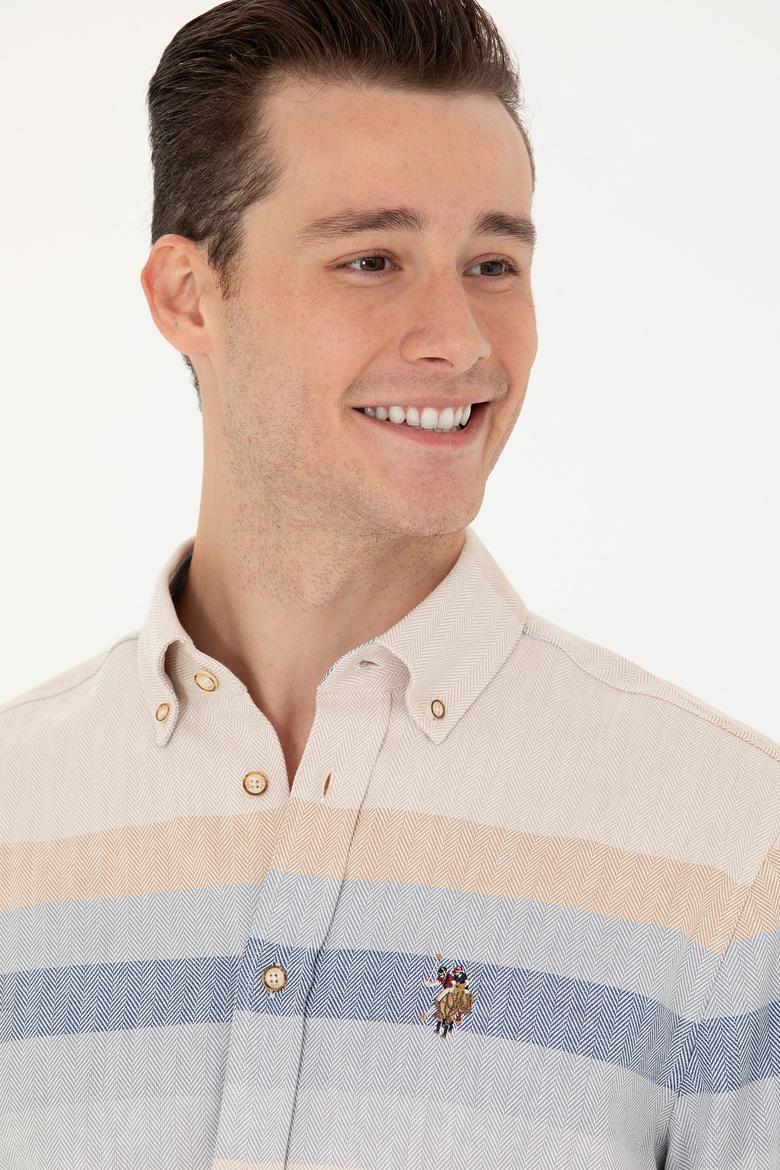 Erkek Camel Uzun Kollu Gömlek - 50279442014