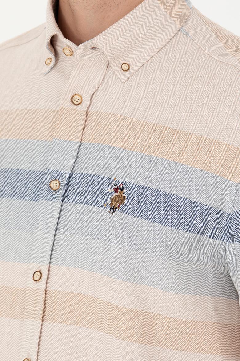 Erkek Camel Uzun Kollu Gömlek - 50279442014