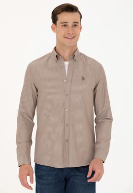 Erkek Kum Uzun Kollu Gömlek - 50279471001