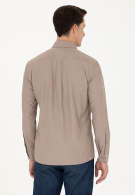 Erkek Kum Uzun Kollu Gömlek - 50279471001