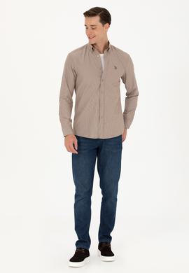 Erkek Kum Uzun Kollu Gömlek - 50279471001