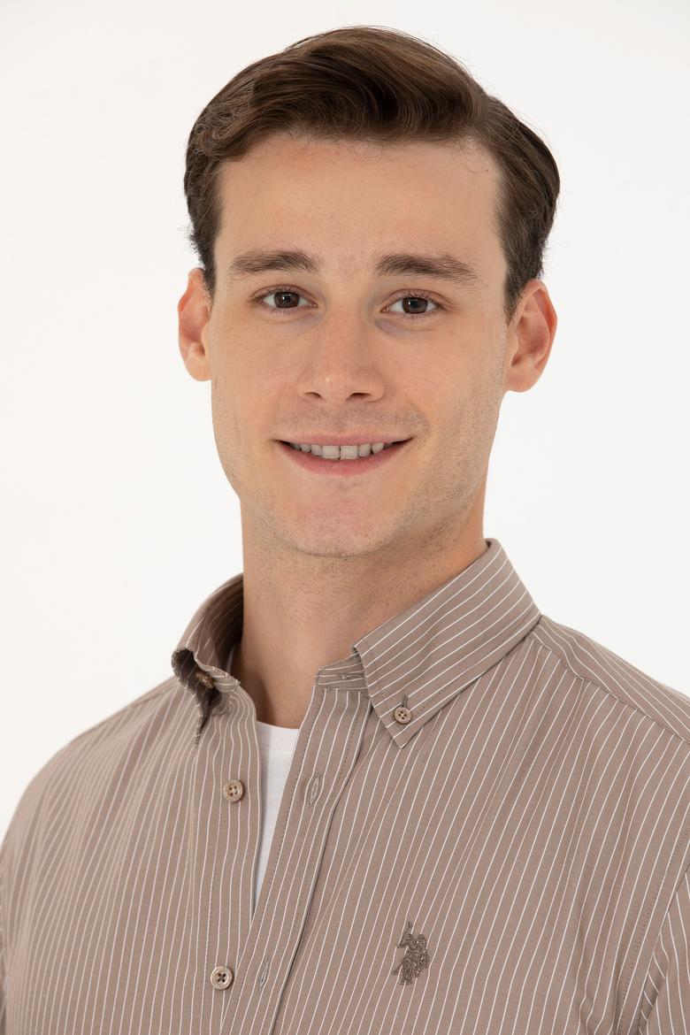 Erkek Kum Uzun Kollu Gömlek - 50279471001