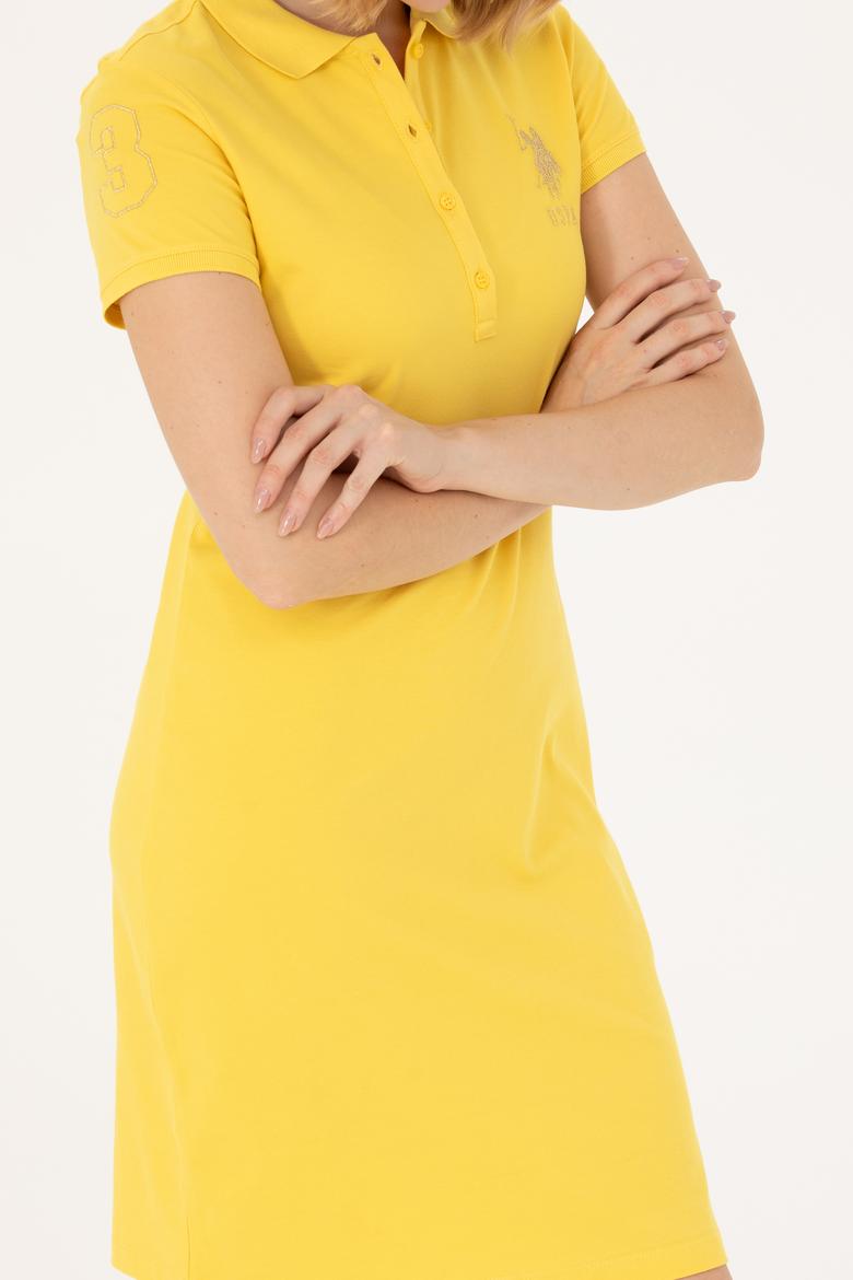 Kadın Sarı Örme Elbise - 50262696110