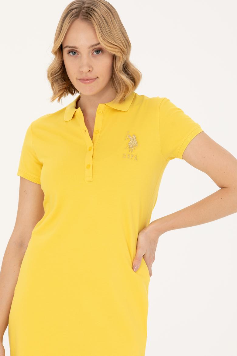 Kadın Sarı Örme Elbise - 50262696110