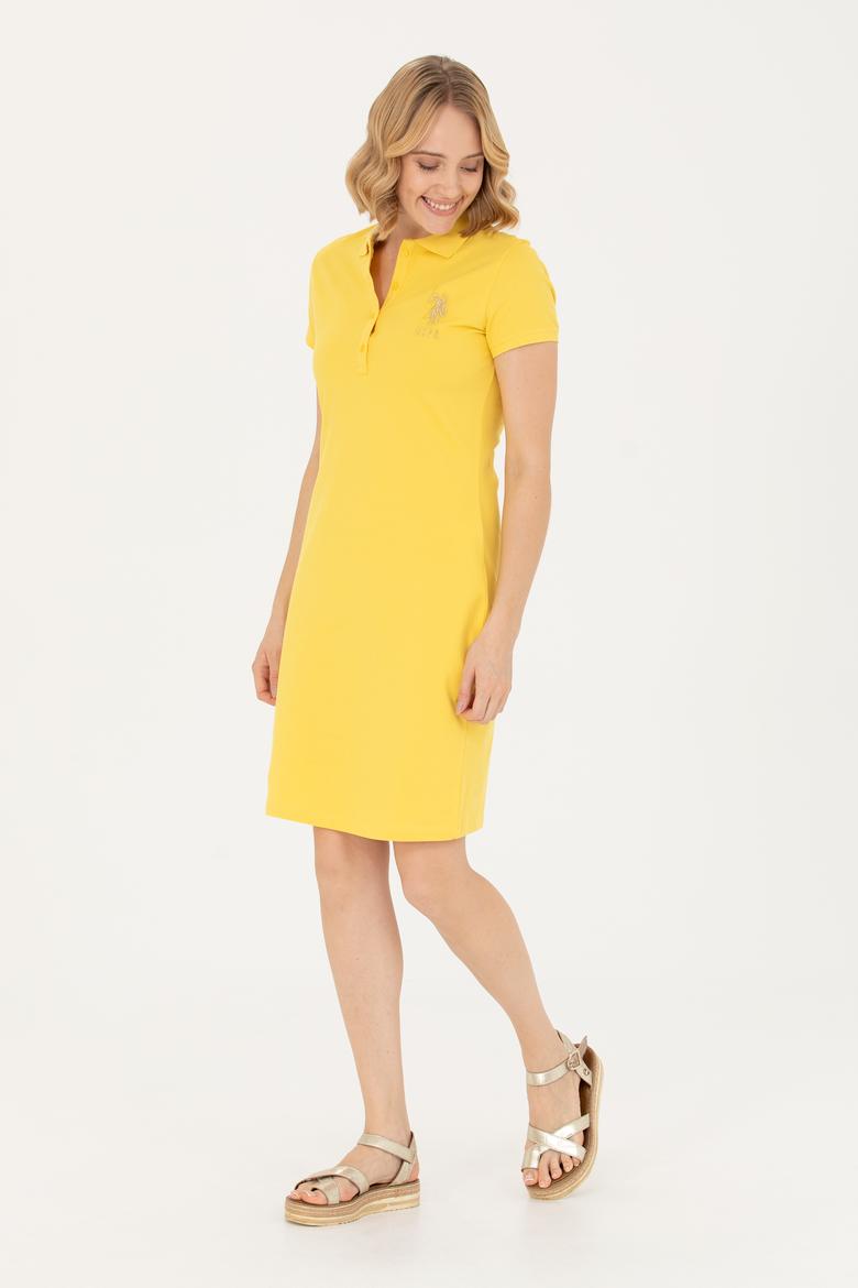 Kadın Sarı Örme Elbise - 50262696110