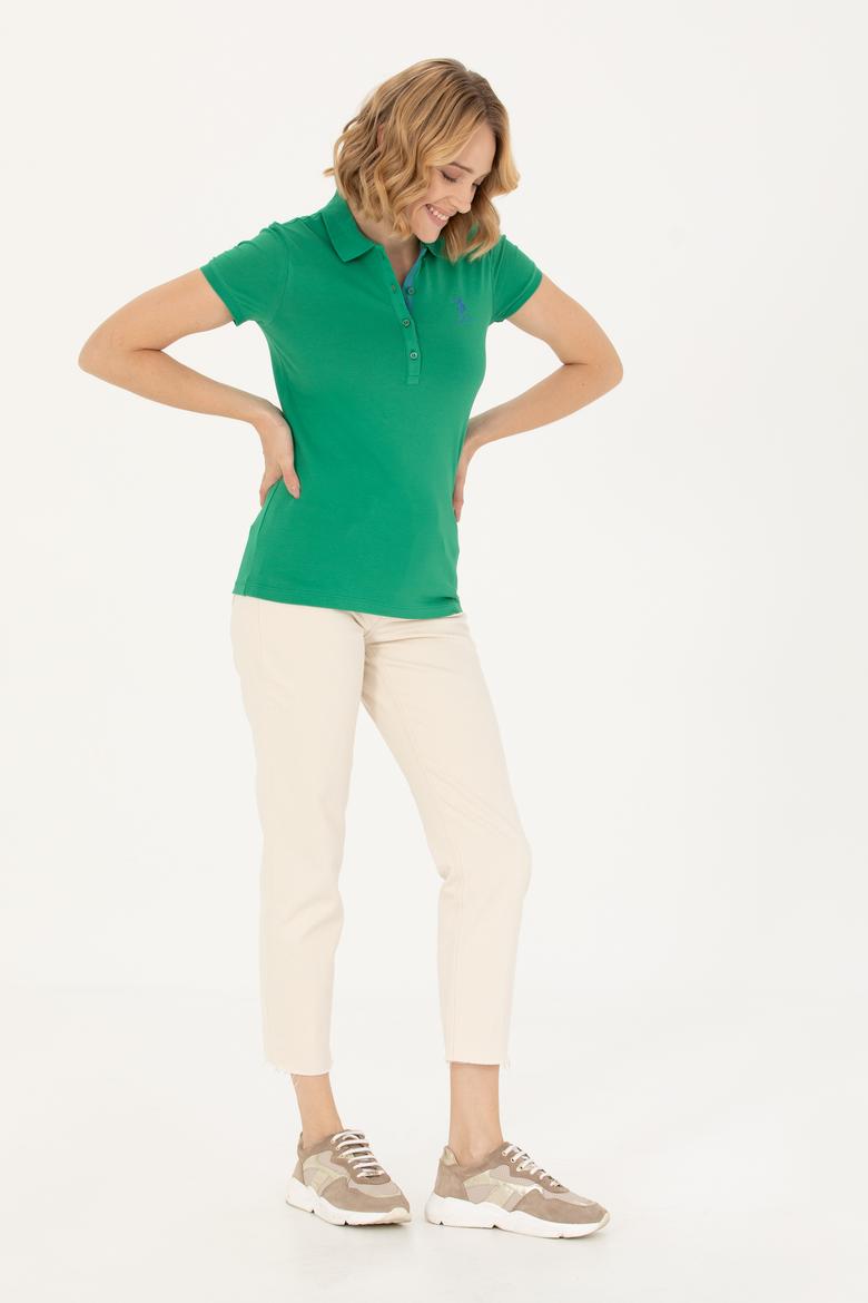 Kadın Yeşil Basic Tişört - 50262698232