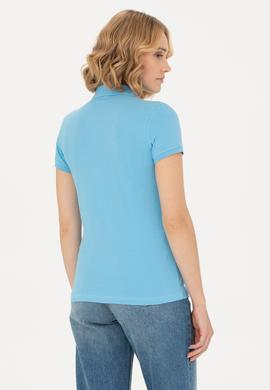 Kadın Turkuaz Polo Yaka Tişört - 50262715165