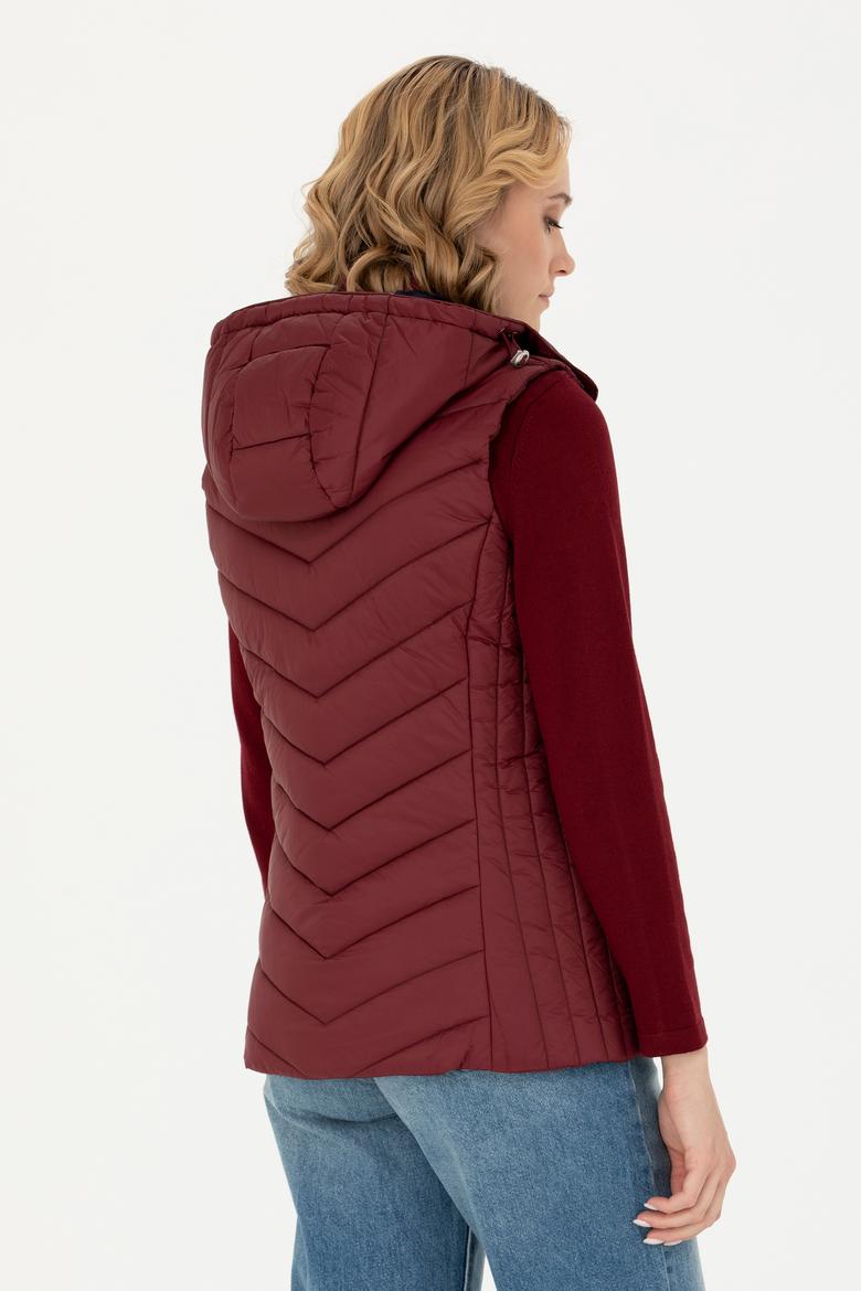 Kadın Bordo Yelek - 50269101058