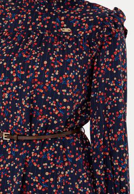 Kadın Lacivert Dokuma Elbise - 50271163011