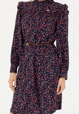 Kadın Lacivert Dokuma Elbise - 50271163011