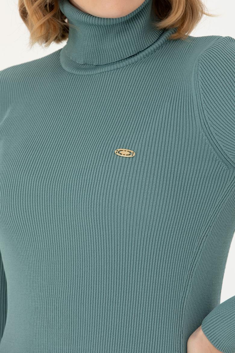 Kadın Mint Triko Elbise - 50269480008