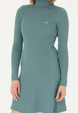 Kadın Mint Triko Elbise - 50269480008