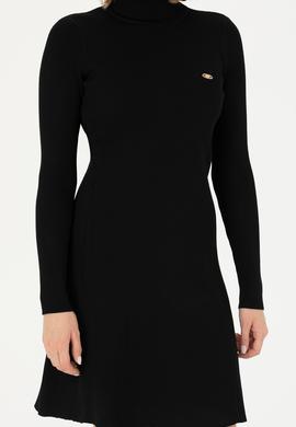 Kadın Siyah Triko Elbise - 50269480020