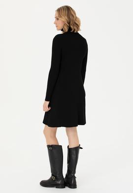 Kadın Siyah Triko Elbise - 50269480020
