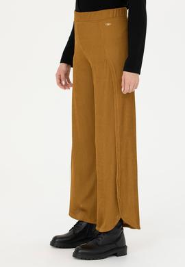 Kadın Açık Haki Örme Pantolon - 50273353002