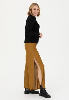 Kadın Açık Haki Örme Pantolon - 50273353002