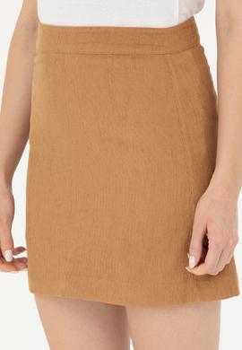 Kadın Camel Dokuma Etek - 50272114020