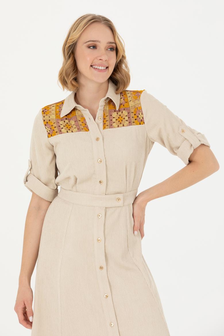 Kadın Kum Dokuma Elbise - 50271117039