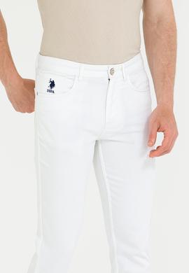 Erkek Beyaz Kanvas / Chino Pantolon - 50266053027