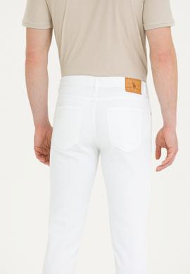 Erkek Beyaz Kanvas / Chino Pantolon - 50266053027