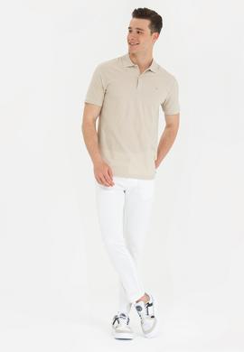 Erkek Beyaz Kanvas / Chino Pantolon - 50266053027