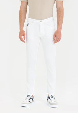 Erkek Beyaz Kanvas / Chino Pantolon - 50266053027