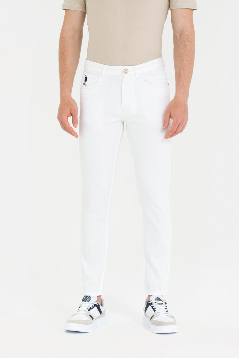 Erkek Beyaz Kanvas / Chino Pantolon - 50266053027