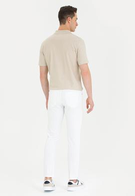 Erkek Beyaz Kanvas / Chino Pantolon - 50266053027