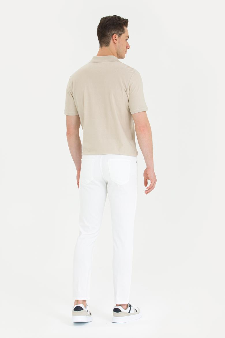 Erkek Beyaz Kanvas / Chino Pantolon - 50266053027
