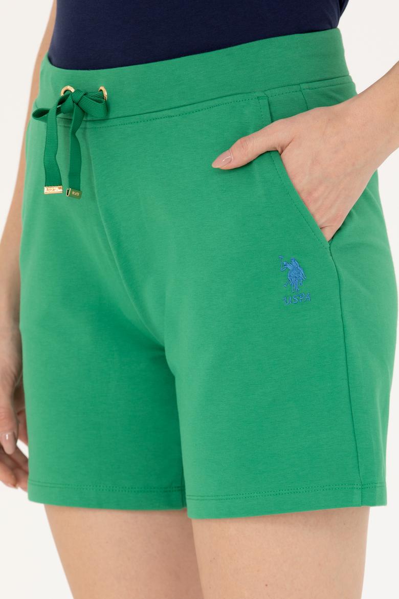 Kadın Yeşil Örme Şort - 50262609093